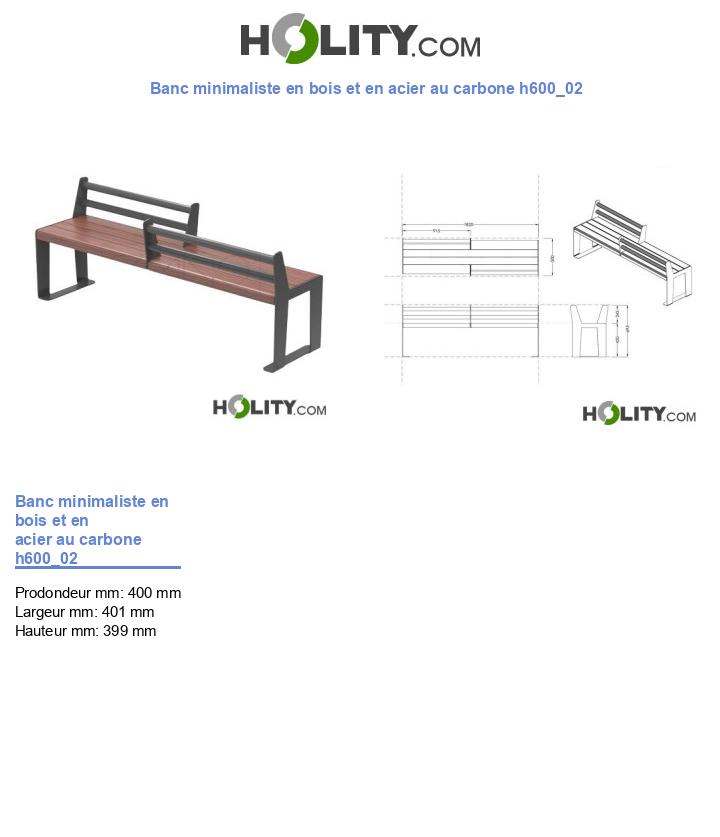 Banc minimaliste en bois et en acier au carbone h600_02