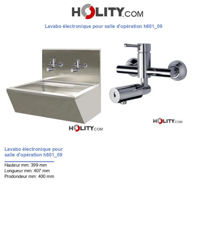 Lavabo électronique pour salle d'opération h601_09