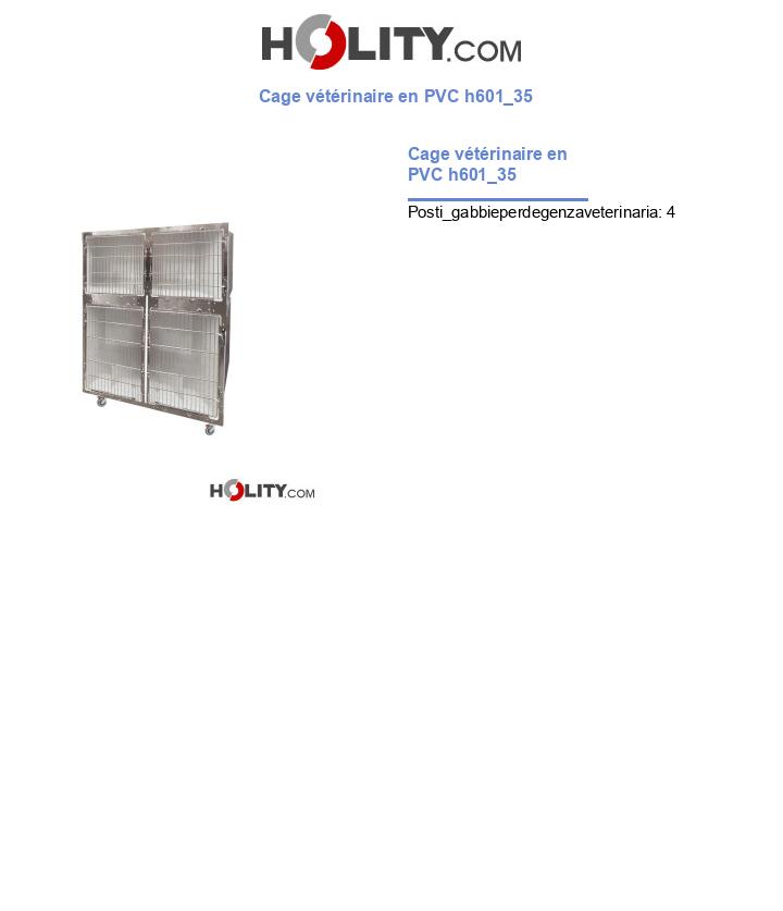 Cage vétérinaire en PVC h601_35