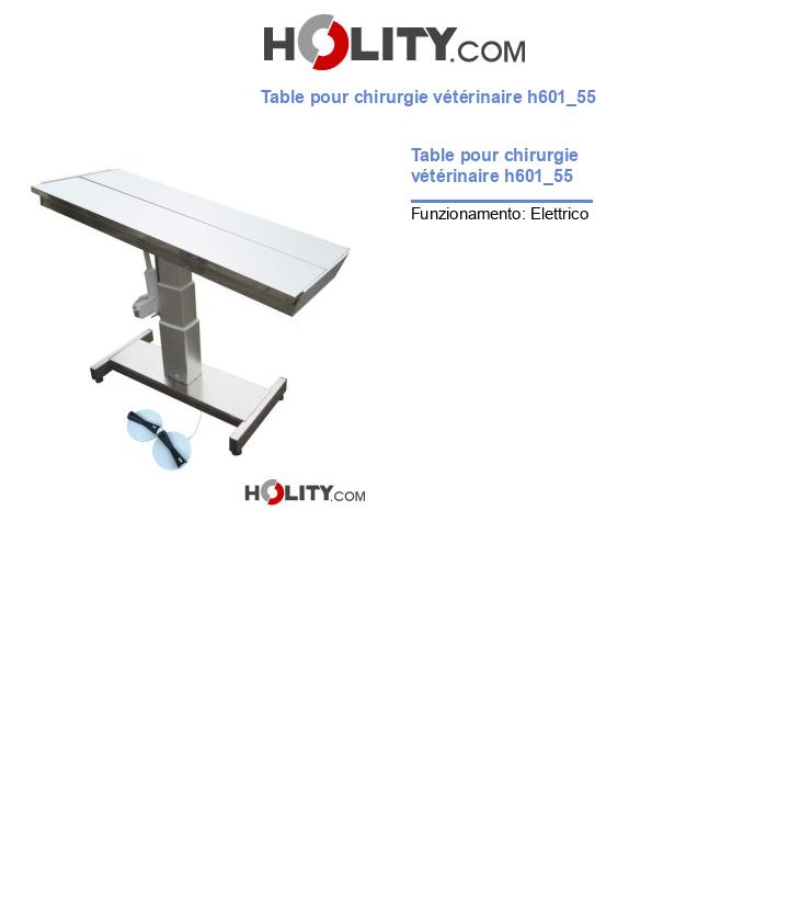 Table pour chirurgie vétérinaire h601_55