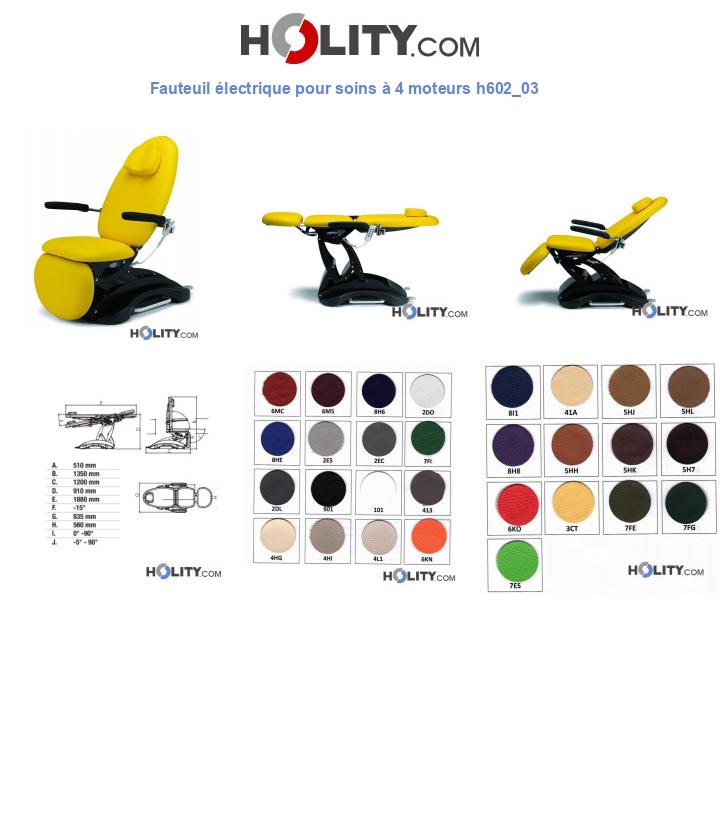 Fauteuil électrique pour soins à 4 moteurs h602_03