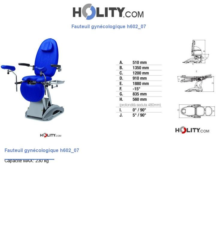 Fauteuil gynécologique h602_07