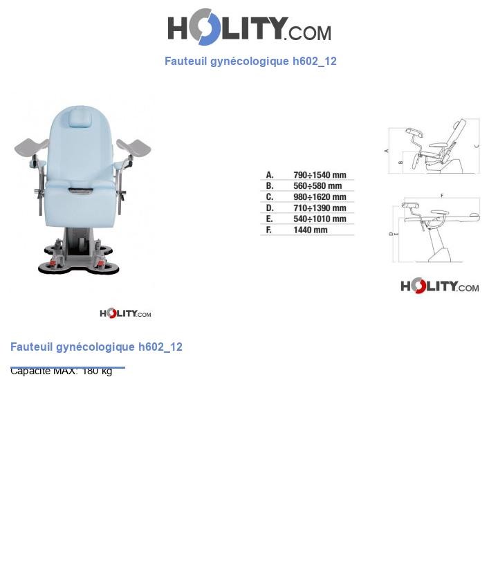 Fauteuil gynécologique h602_12