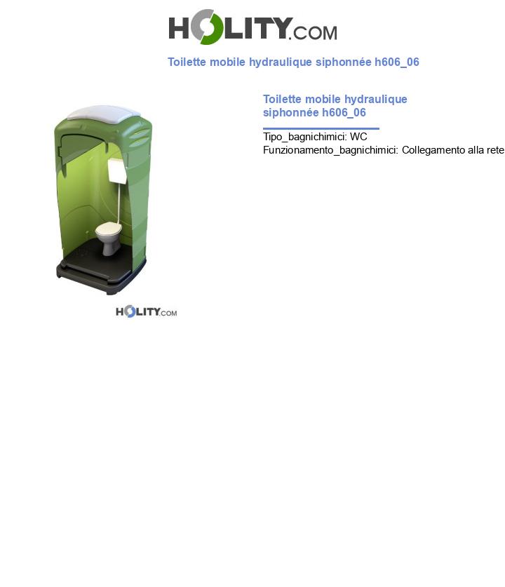 Toilette mobile hydraulique siphonnée h606_06