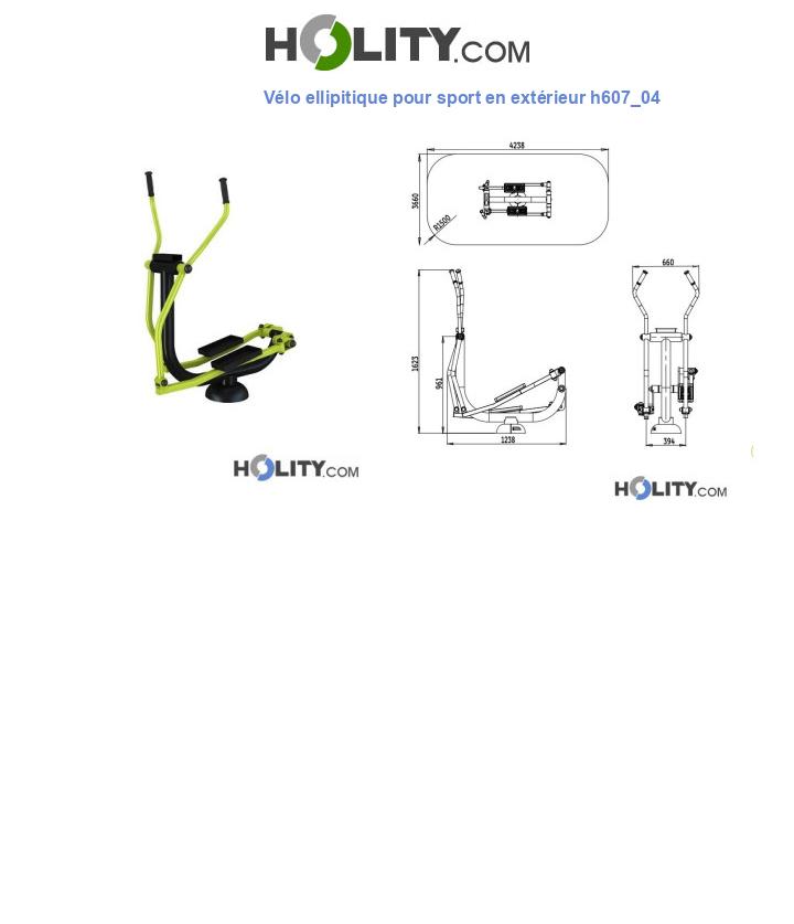 Vélo ellipitique pour sport en extérieur h607_04