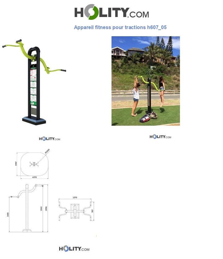 Appareil fitness pour tractions h607_05