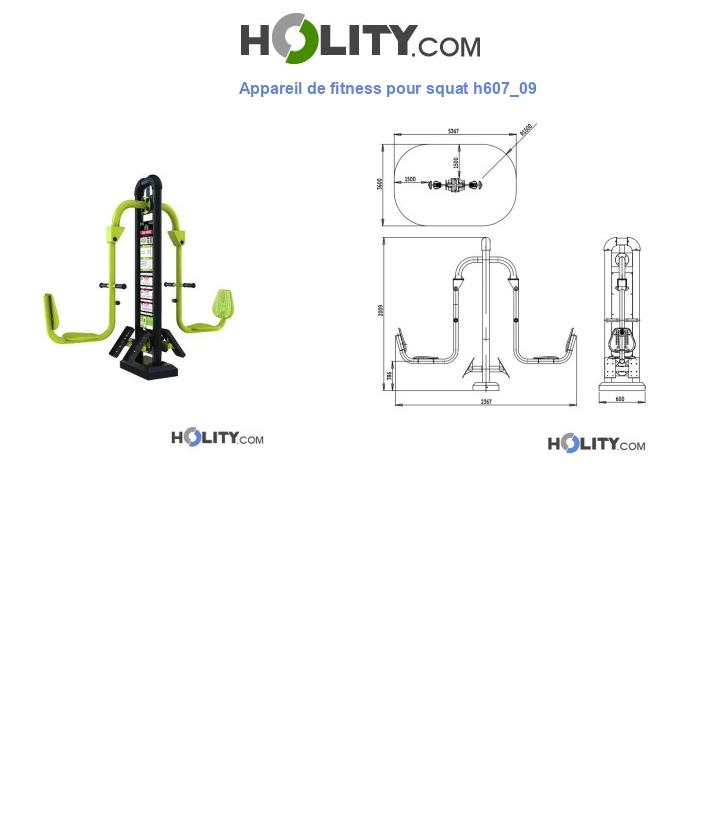 Appareil de fitness pour squat h607_09