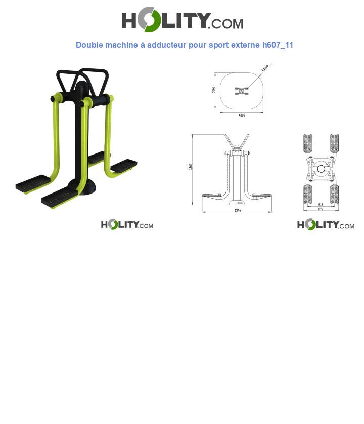 Double machine à adducteur pour sport externe h607_11