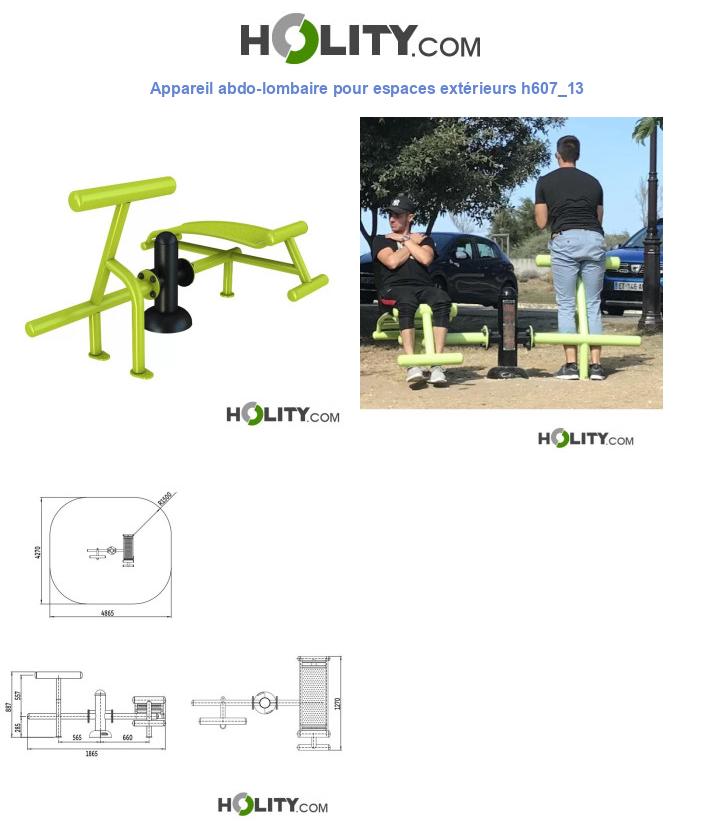 Appareil abdo-lombaire pour espaces extérieurs h607_13