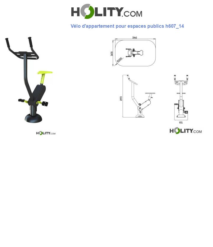 Vélo d'appartement pour espaces publics h607_14