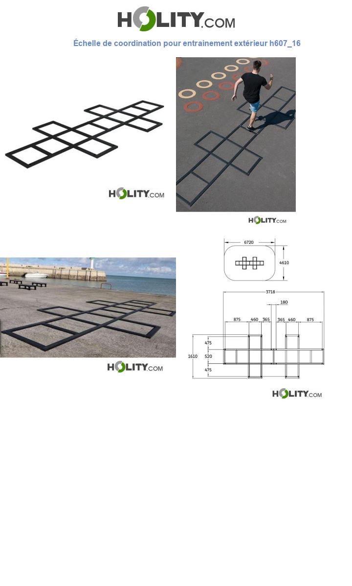 Échelle de coordination pour entrainement extérieur h607_16