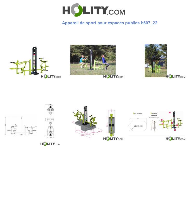 Appareil de sport pour espaces publics h607_22