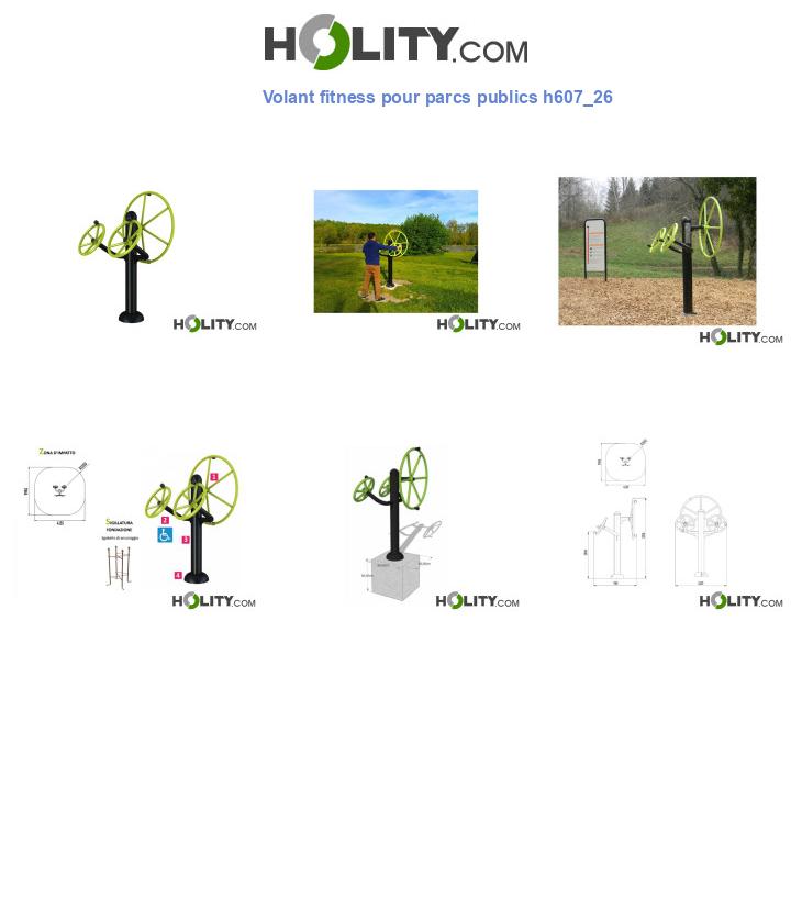 Volant fitness pour parcs publics h607_26