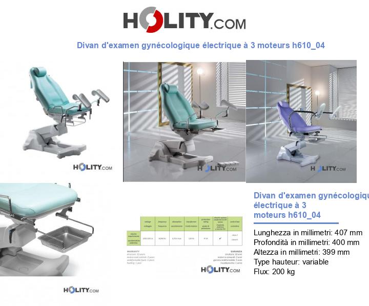 Divan d'examen gynécologique électrique à 3 moteurs h610_04