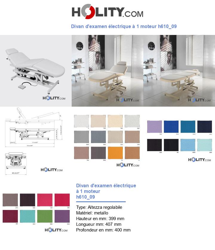 Divan d'examen électrique à 1 moteur h610_09