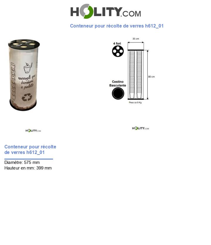 Conteneur pour récolte de verres h612_01