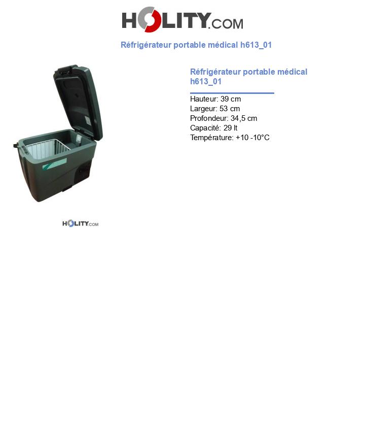 Réfrigérateur portable médical h613_01