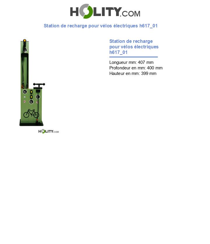 Station de recharge pour vélos électriques h617_01