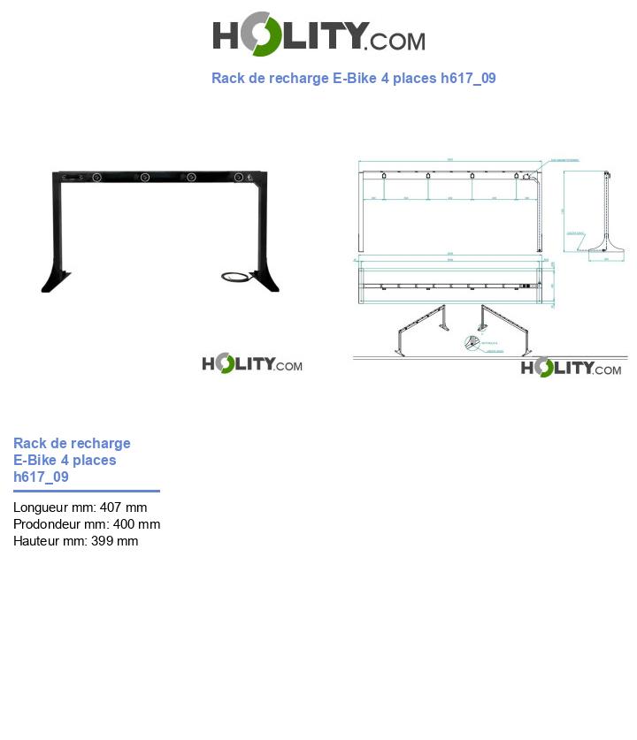 Rack de recharge E-Bike 4 places h617_09