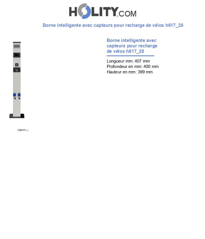 Borne intelligente avec capteurs pour recharge de vélos h617_28