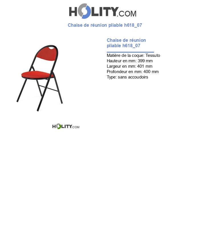 Chaise de réunion pliable h618_07