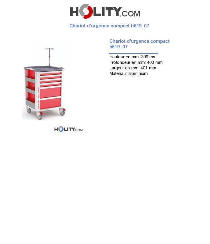 Chariot d’urgence compact h619_07