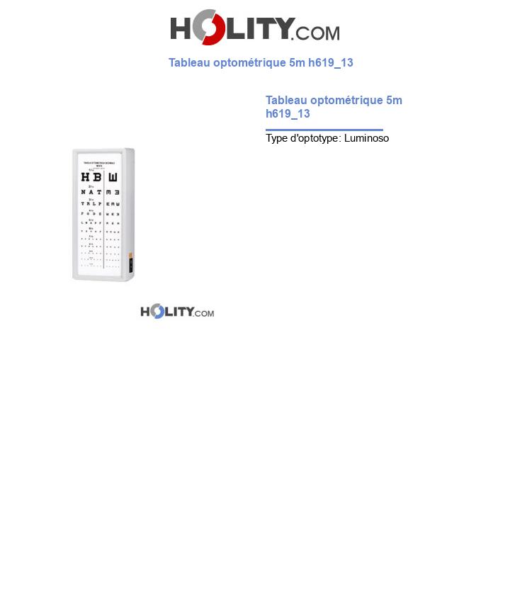Tableau optométrique 5m h619_13