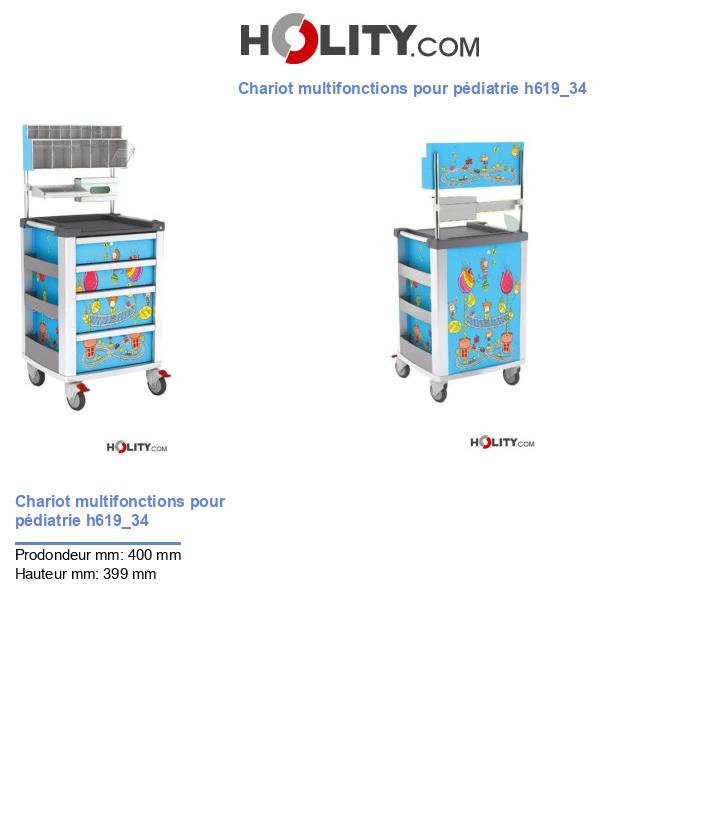 Chariot multifonctions pour pédiatrie h619_34