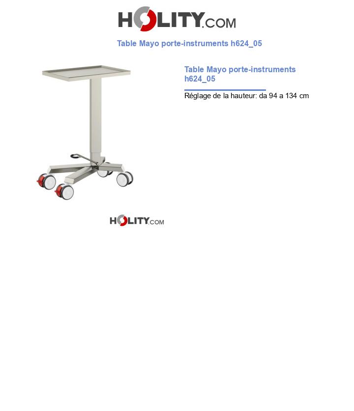 Table Mayo porte-instruments h624_05