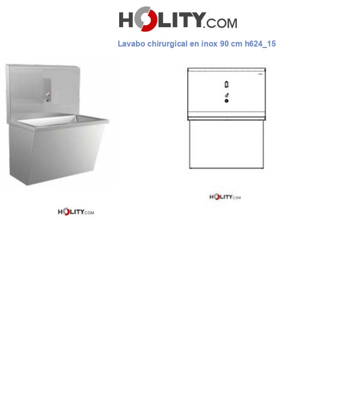 Lavabo chirurgical en inox 90 cm h624_15