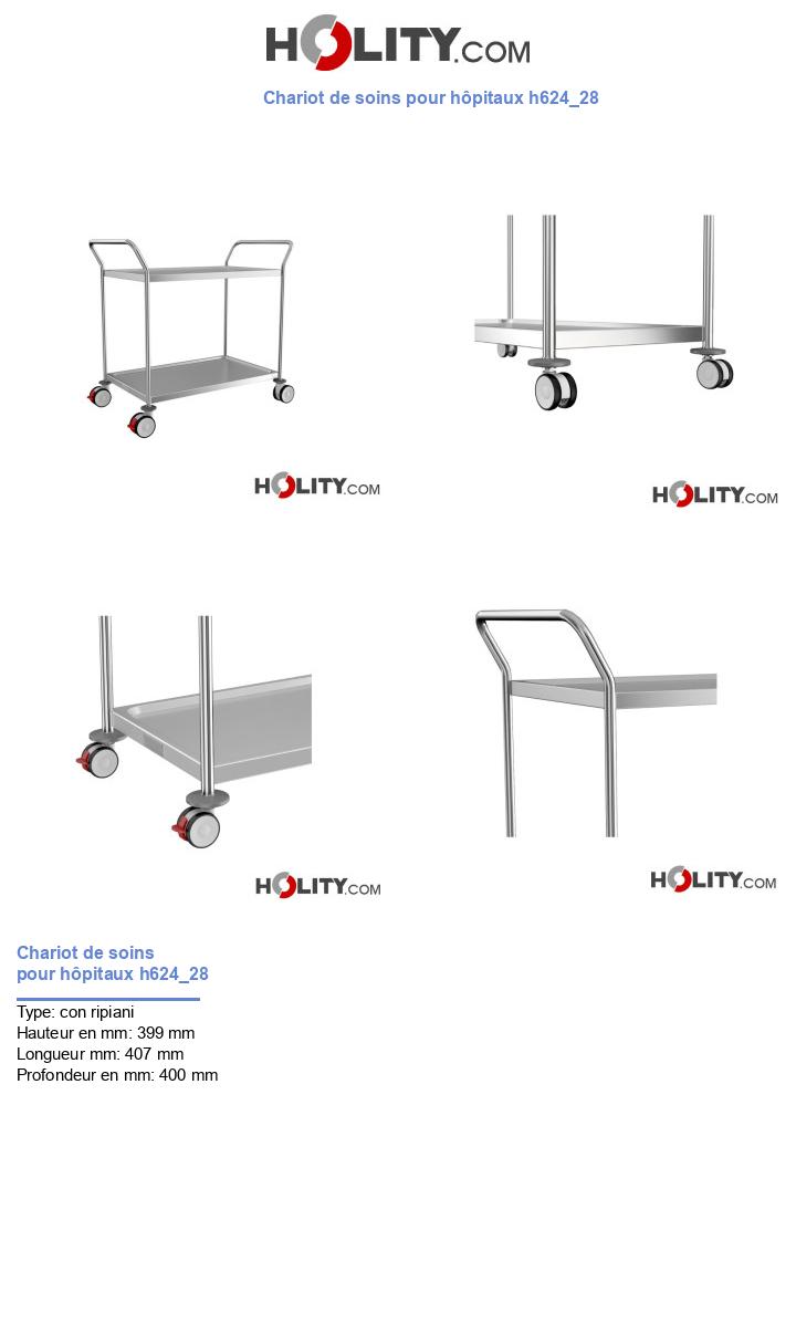 Chariot de soins pour hôpitaux h624_28