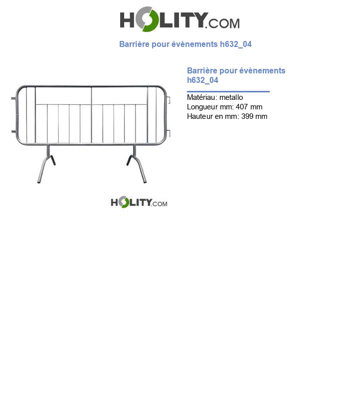 Barrière pour évènements h632_04