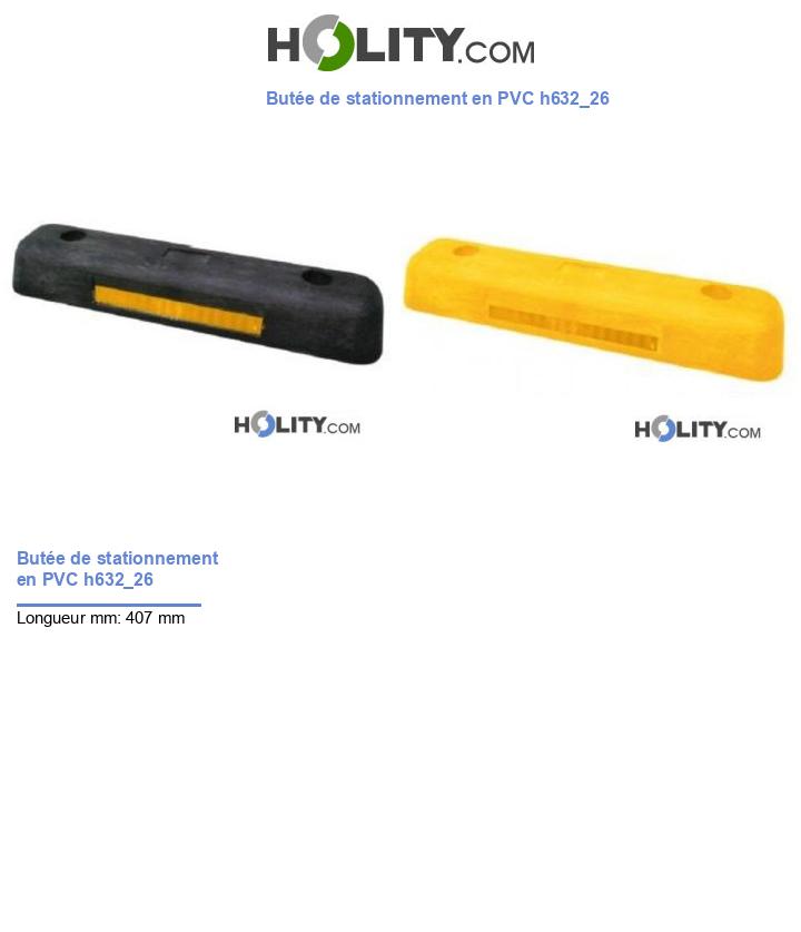 Butée de stationnement en PVC h632_26