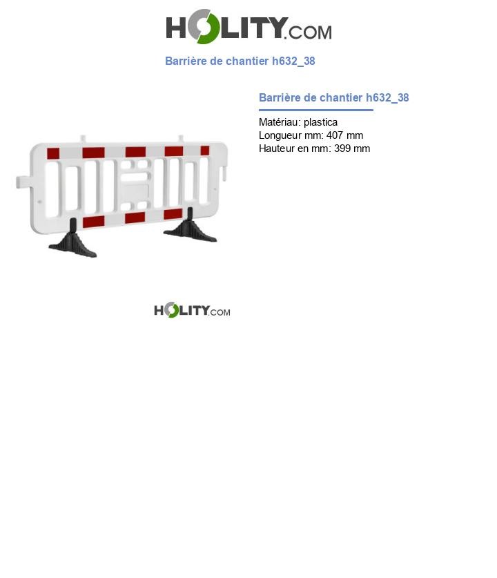 Barrière de chantier h632_38
