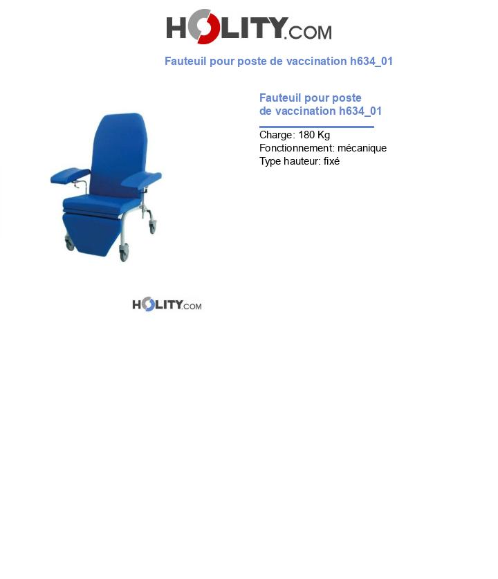 Fauteuil pour poste de vaccination h634_01