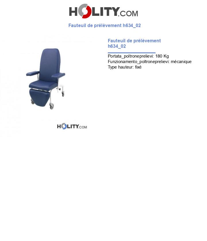 Fauteuil de prélèvement h634_02