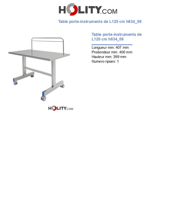 Table porte-instruments de L120 cm h634_08