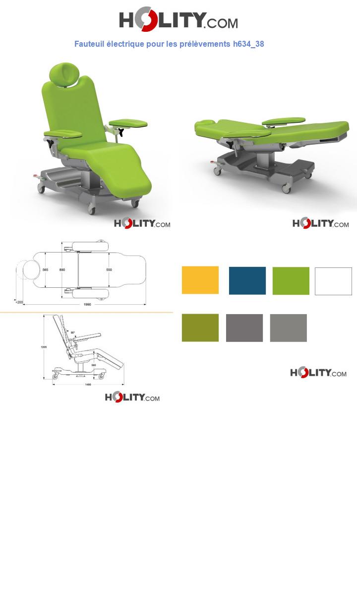 Fauteuil électrique pour les prélèvements h634_38