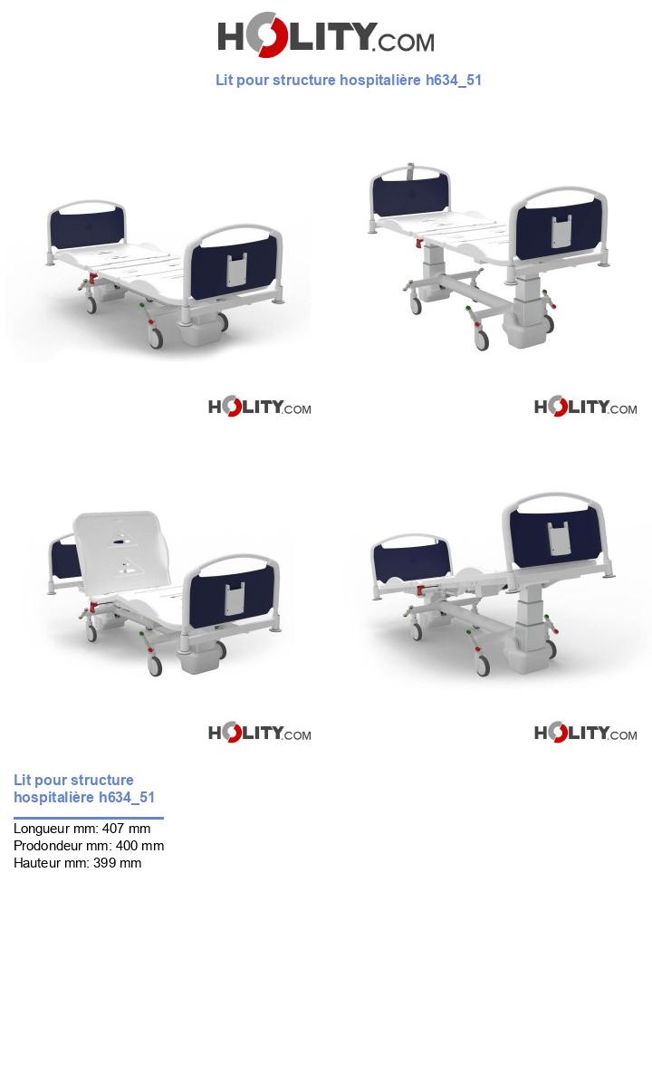 Lit pour structure hospitalière h634_51