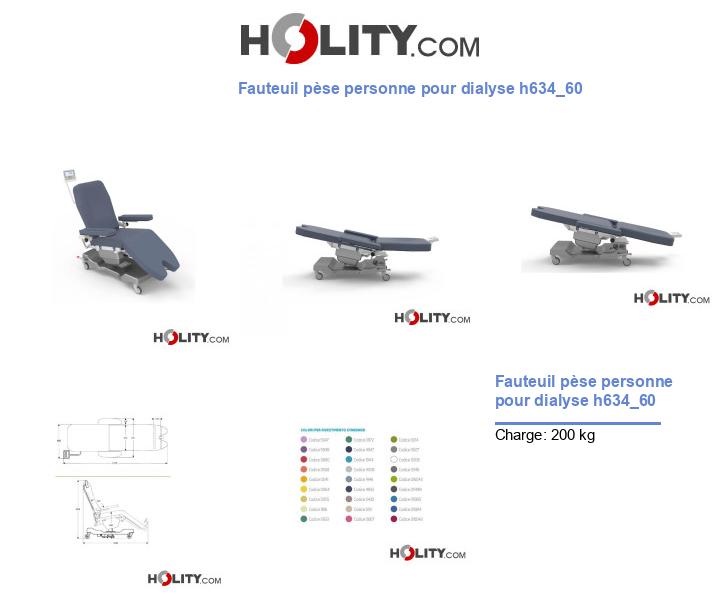 Fauteuil pèse personne pour dialyse h634_60