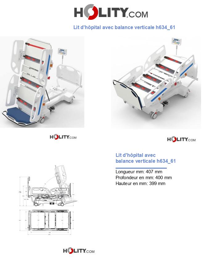 Lit d'hôpital avec balance verticale h634_61