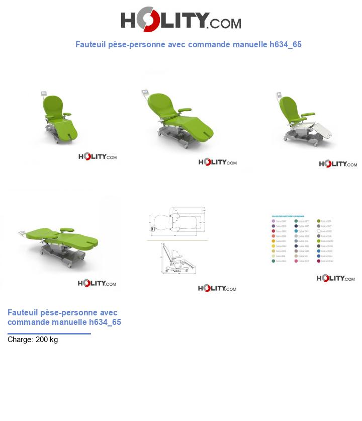 Fauteuil pèse-personne avec commande manuelle h634_65