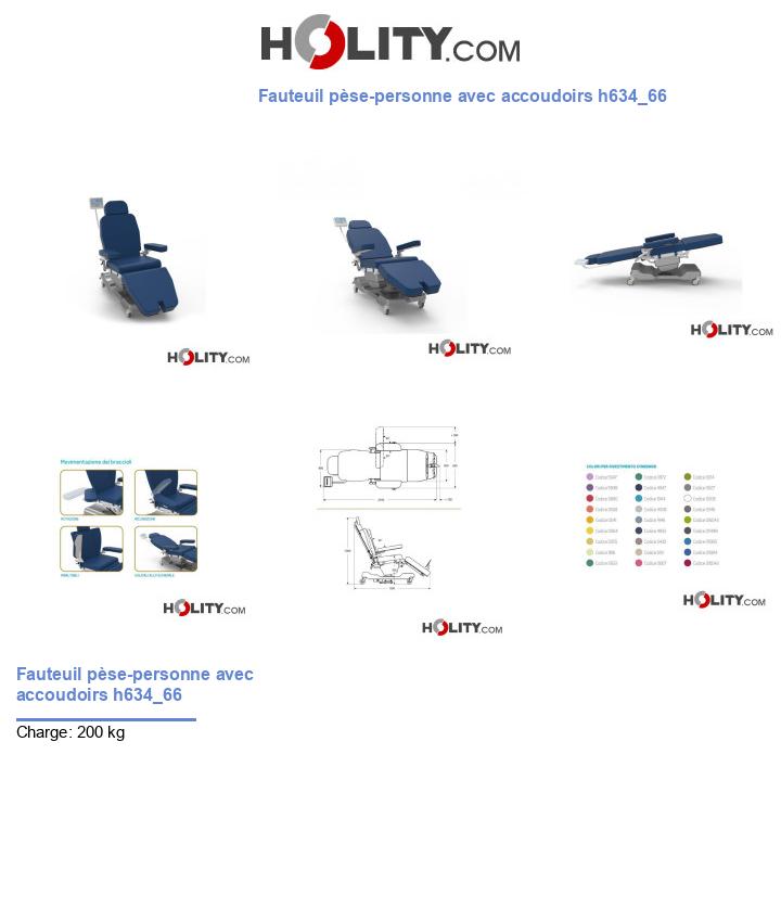 Fauteuil pèse-personne avec accoudoirs h634_66