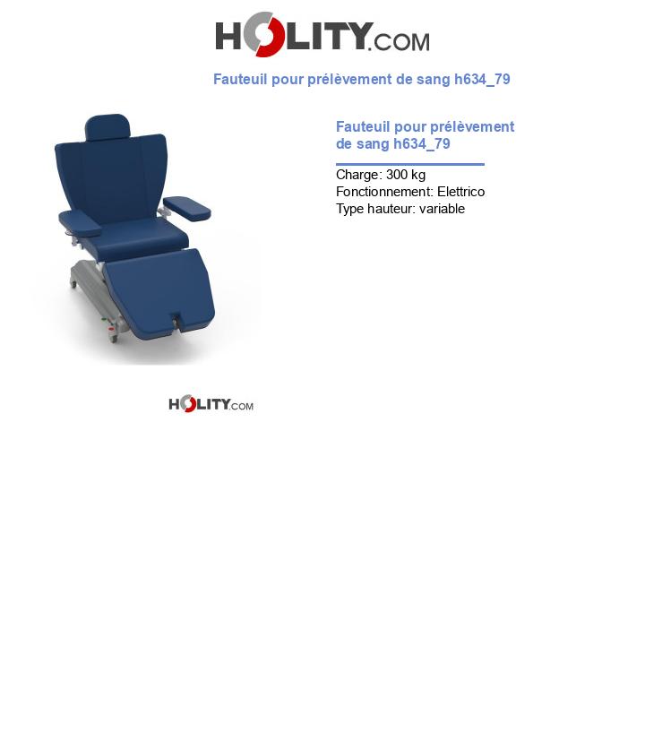 Fauteuil pour prélèvement de sang h634_79