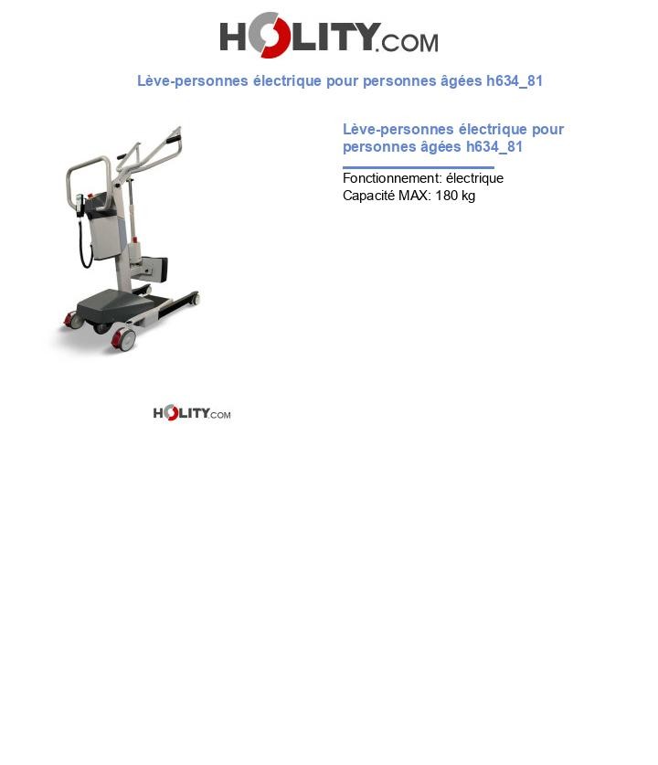 Lève-personnes électrique pour personnes âgées h634_81
