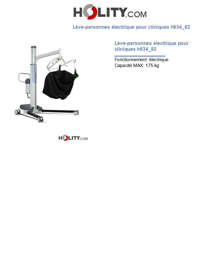 Lève-personnes électrique pour cliniques h634_82