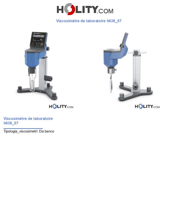 Viscosimètre de laboratoire h636_07