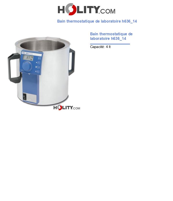 Bain thermostatique de laboratoire h636_14