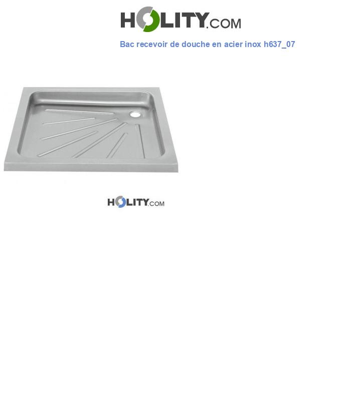 Bac recevoir de douche en acier inox h637_07