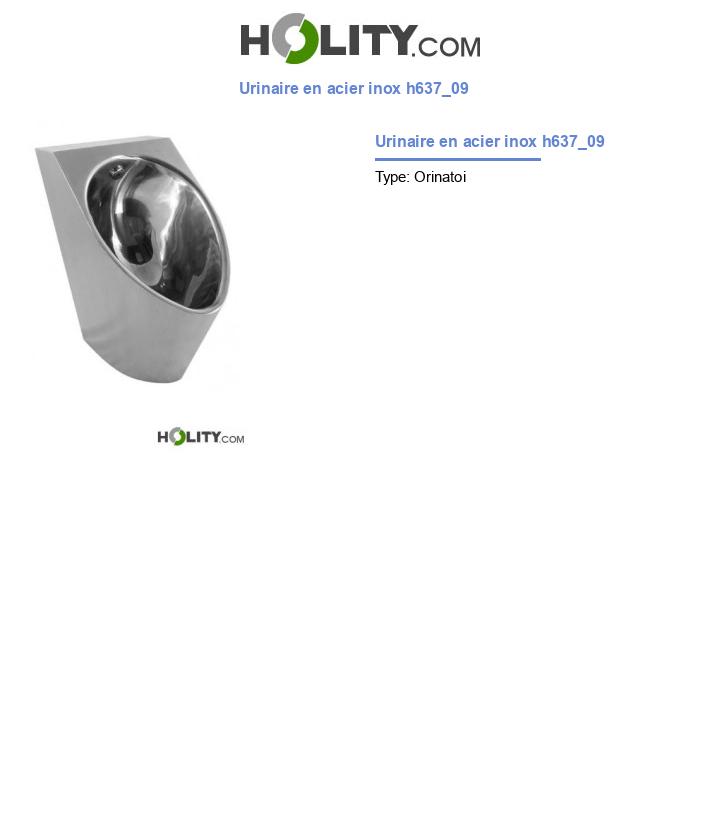 Urinaire en acier inox h637_09